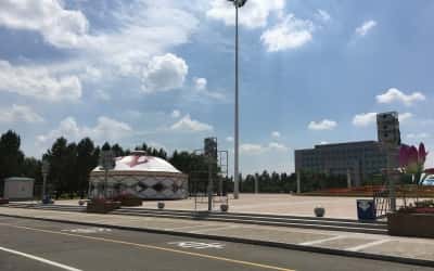 内蒙古鄂尔多斯财政大厦3D投影灯光秀